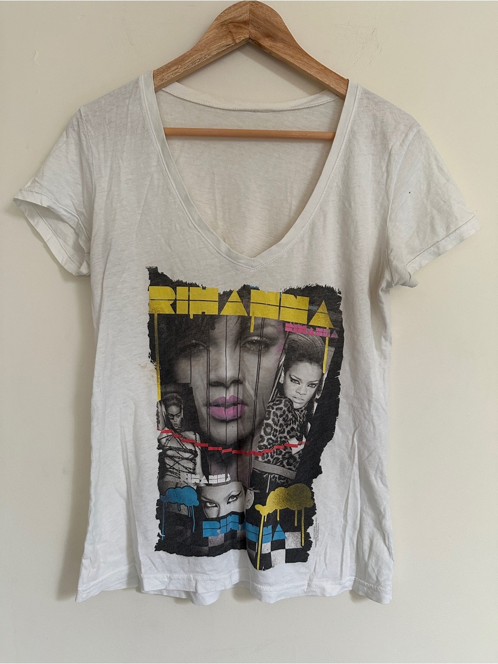 Rihanna Graphic V-Neck Tee